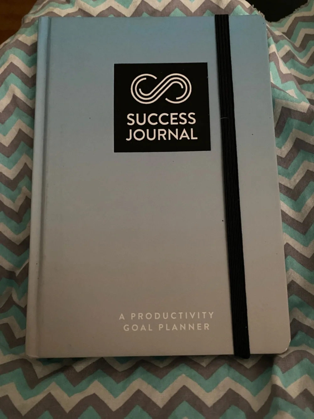 Barnes & Noble Light Blue Success Journal with Black Elastic